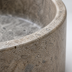 Dark Travertine Vessel Sink
