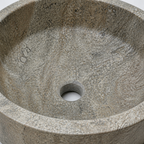 Dark Travertine Vessel Sink