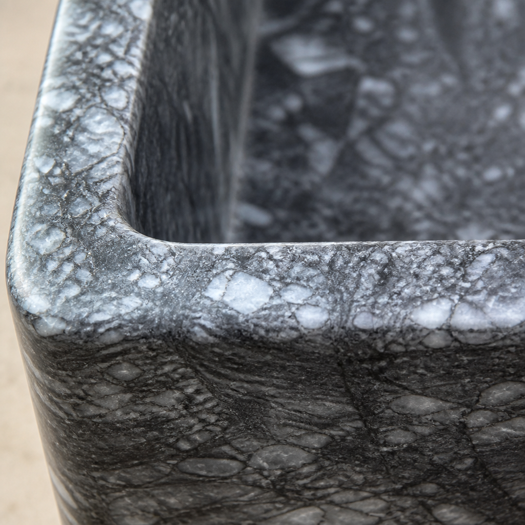 Gray Marble Classic Vessel Sink