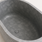 Gray Marble Freestanding Bathtub