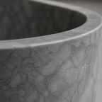 Gray Marble Freestanding Bathtub