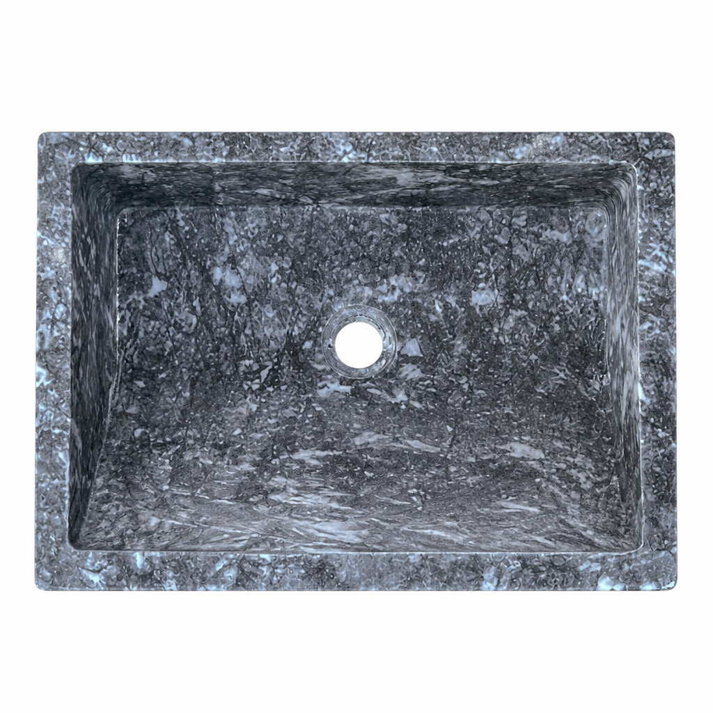 Gray Marble Generous Vessel Sink
