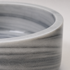 Gray Marble Compact Vessel Sink