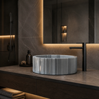 Gray Marble Refined Vessel Sink