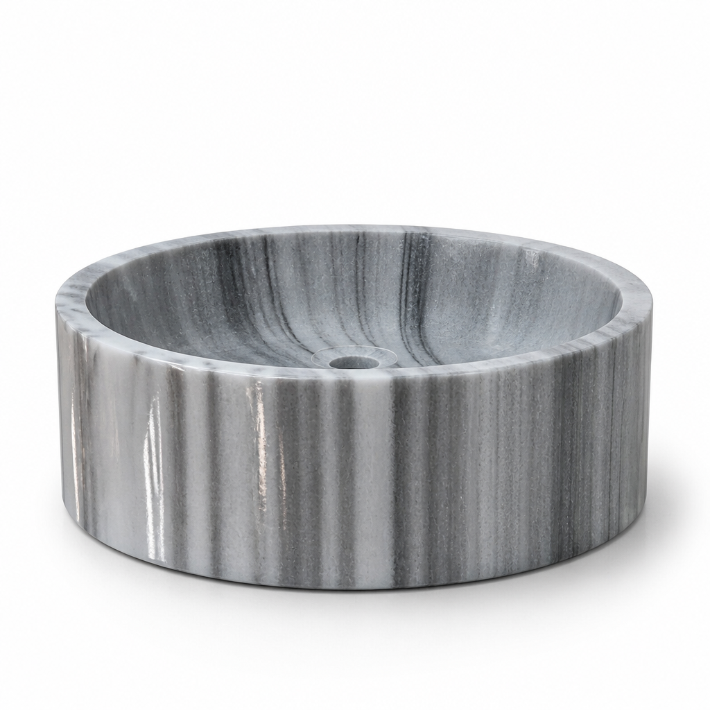 Gray Marble Refined Vessel Sink