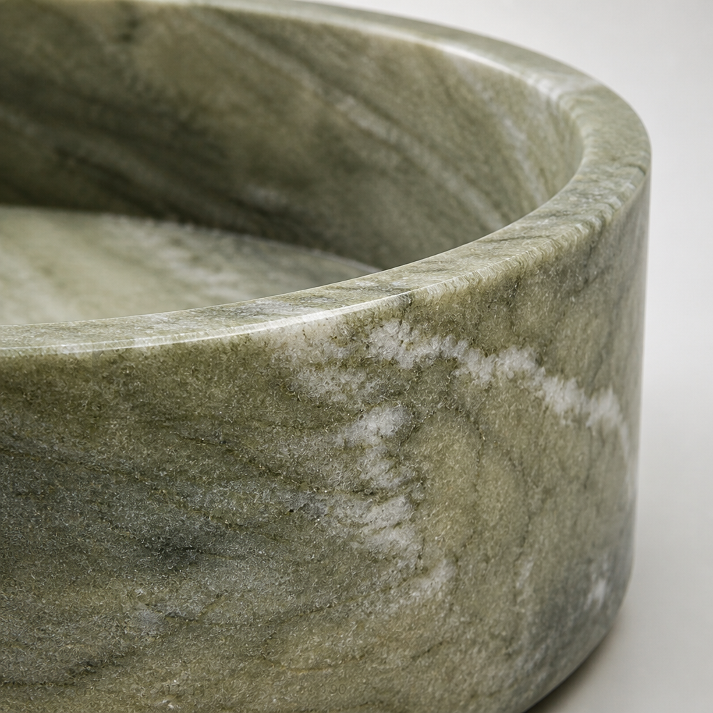 Green Marble Vessel Sink