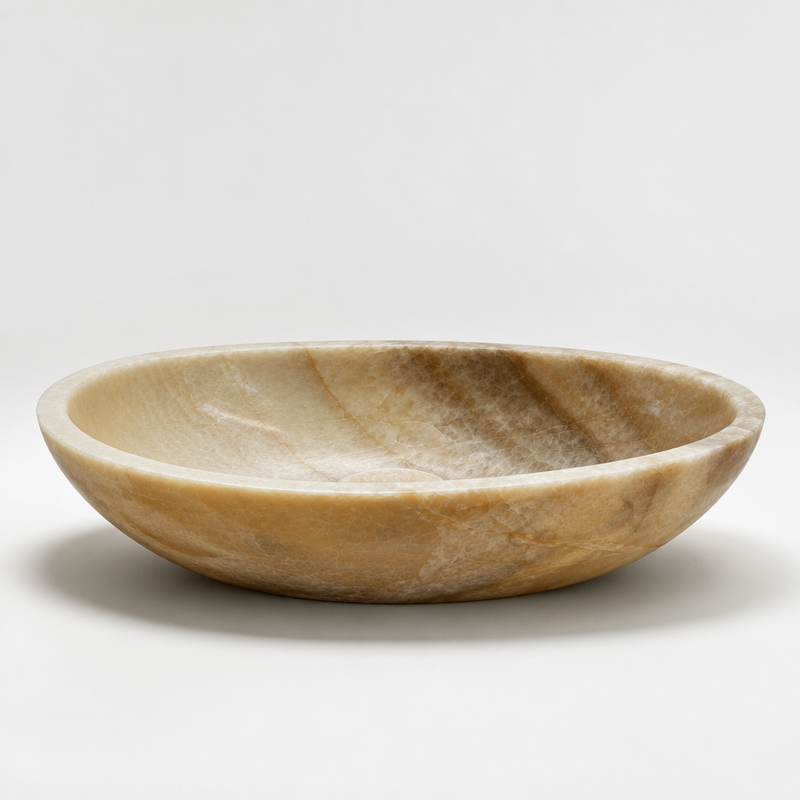 Honey Onyx Generous Vessel Sink — detail 4
