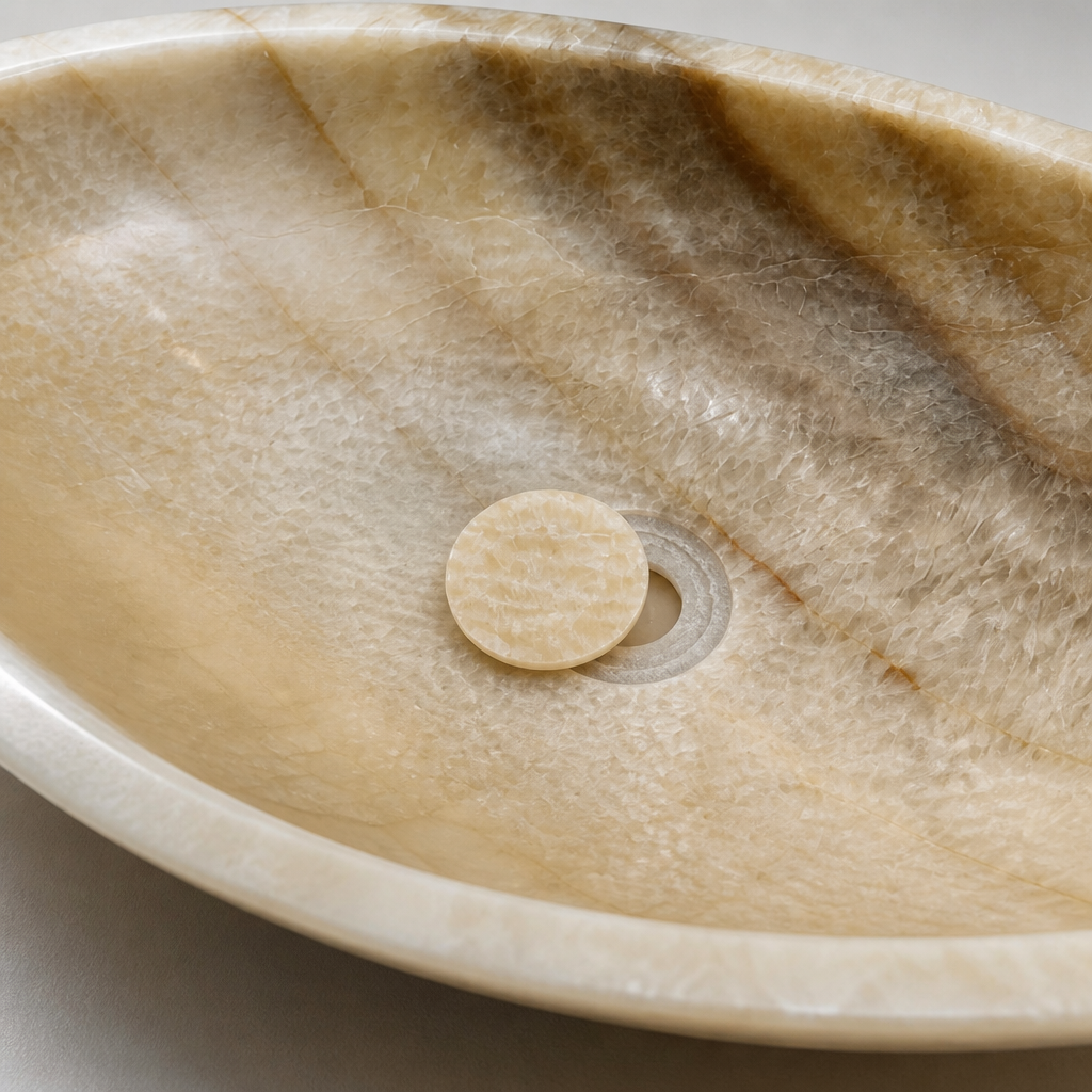 Honey Onyx Generous Vessel Sink