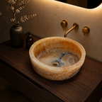 Honey Onyx Vessel Sink