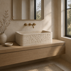 Ivory Marble Large Vessel Sink