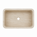 Ivory Marble Large Vessel Sink