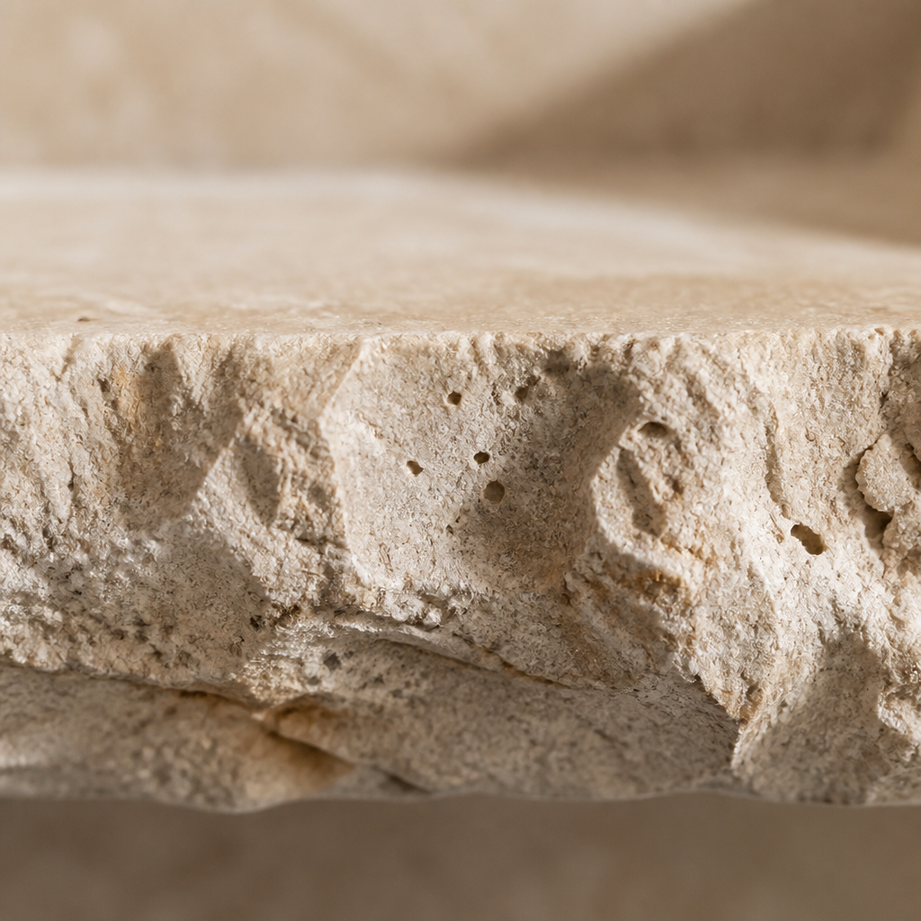 Ivory Travertine Vessel Sink — Troia Variety