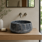 Blue Marble Vessel Sink