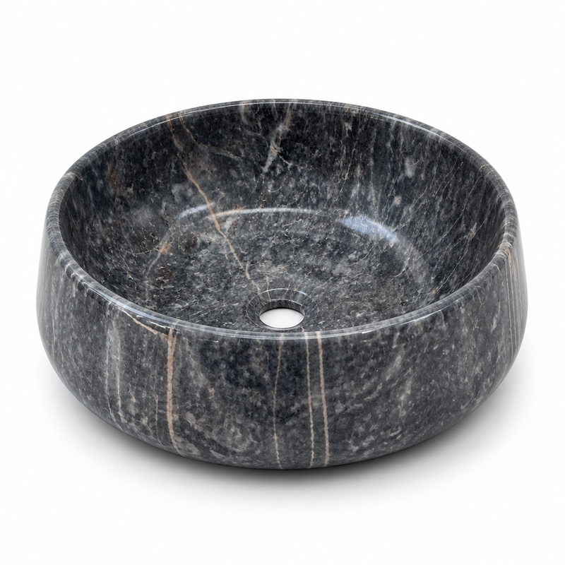Blue Marble Vessel Sink — detail 5