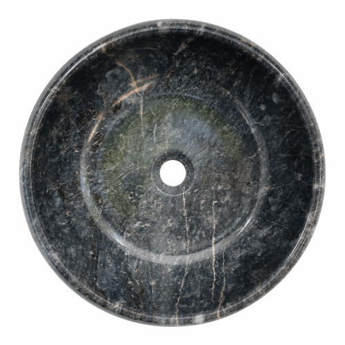 Blue Marble Vessel Sink