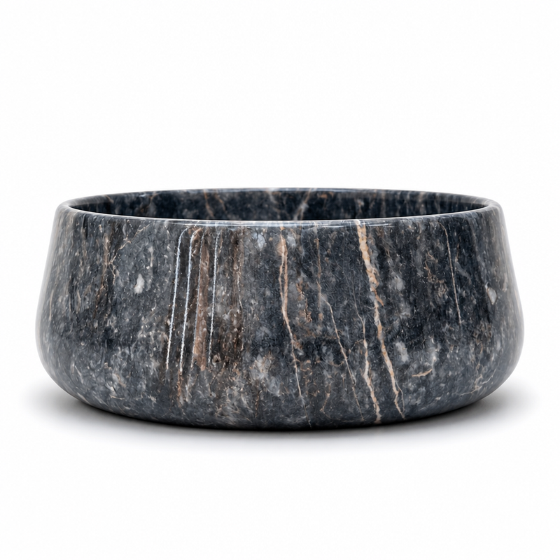 Blue Marble Vessel Sink — detail 3
