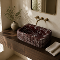 Lavante Rosso Red Marble Vessel Sink