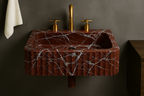 Lavante Rosso Marble Vessel Sink — Multi-Size