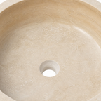 Light Beige Marble Vessel Sink
