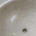 Beige Marble Mid-Size Vessel Sink
