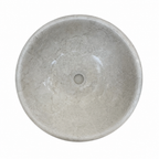 Beige Marble Mid-Size Vessel Sink