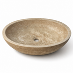 Mocha Travertine Vessel Sink