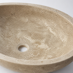 Mocha Travertine Vessel Sink