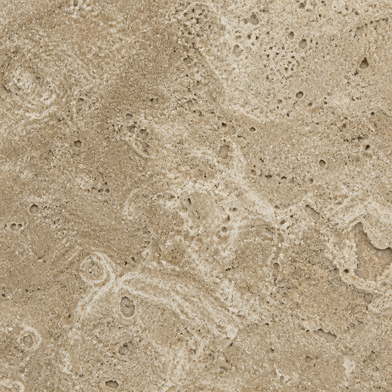 Mocha Travertine Vessel Sink — detail 1