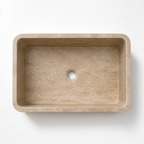 Light Travertine Vessel Sink