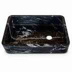 Luxury Black Marble Vessel Sink