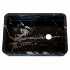 Luxury Black Marble Vessel Sink