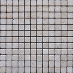 Traverten Antiquing Mosaic in a classic 2.5x2.5 design, showcasing premium, textured natural stone for elegant spaces.