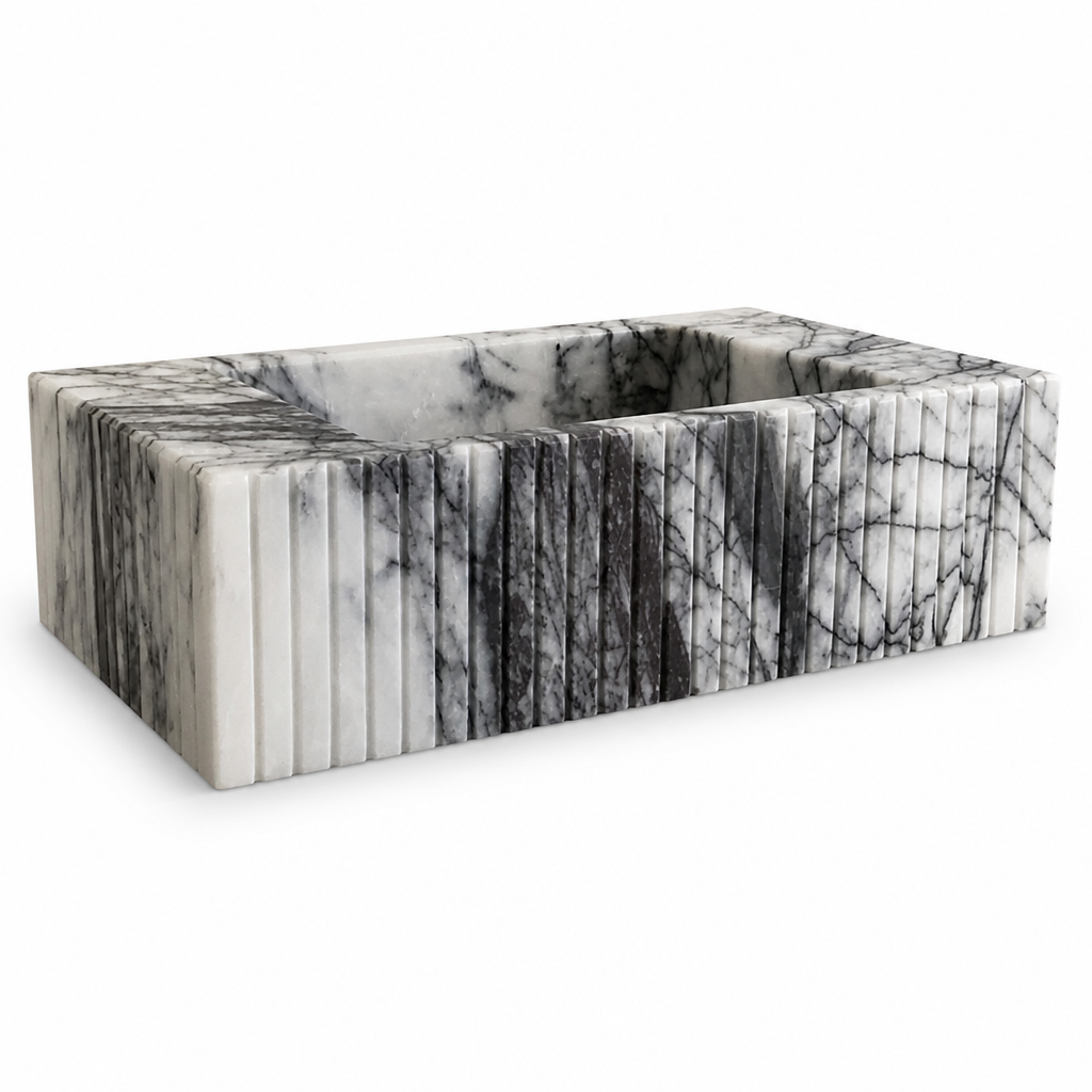 New York Style Compact Marble Vessel Sink