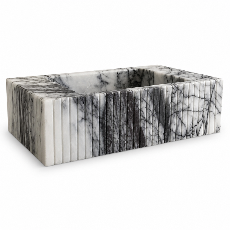 New York Style Compact Marble Vessel Sink — detail 4