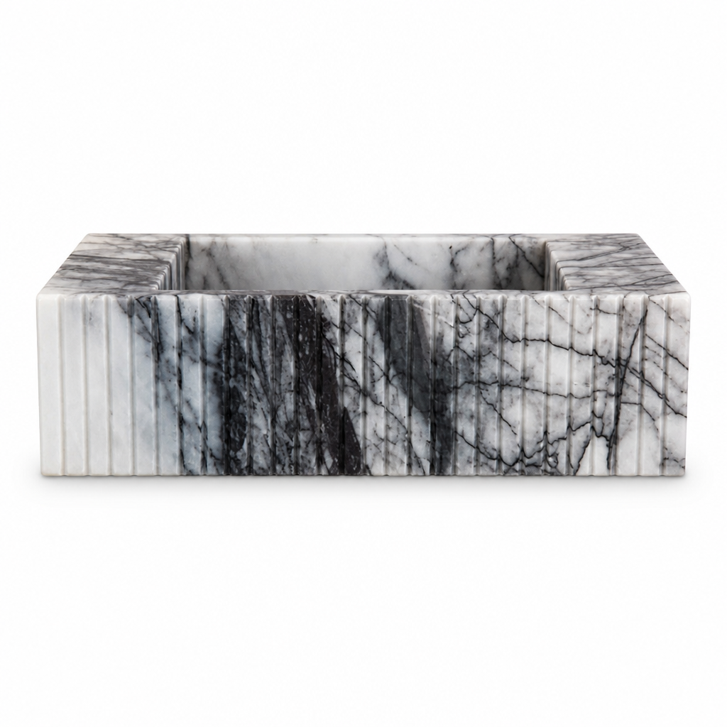 New York Style Compact Marble Vessel Sink