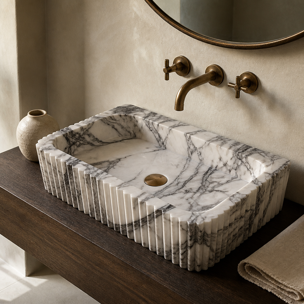 New York Style Marble Vessel Sink