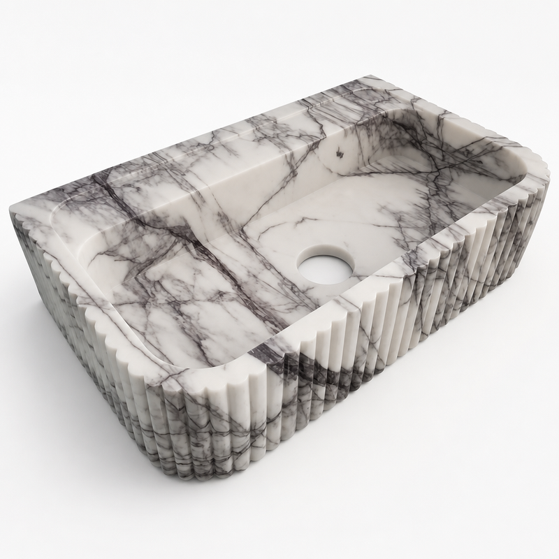 New York Style Marble Vessel Sink — detail 6