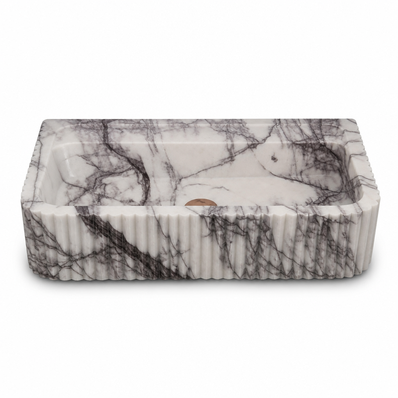 New York Style Marble Vessel Sink — detail 4