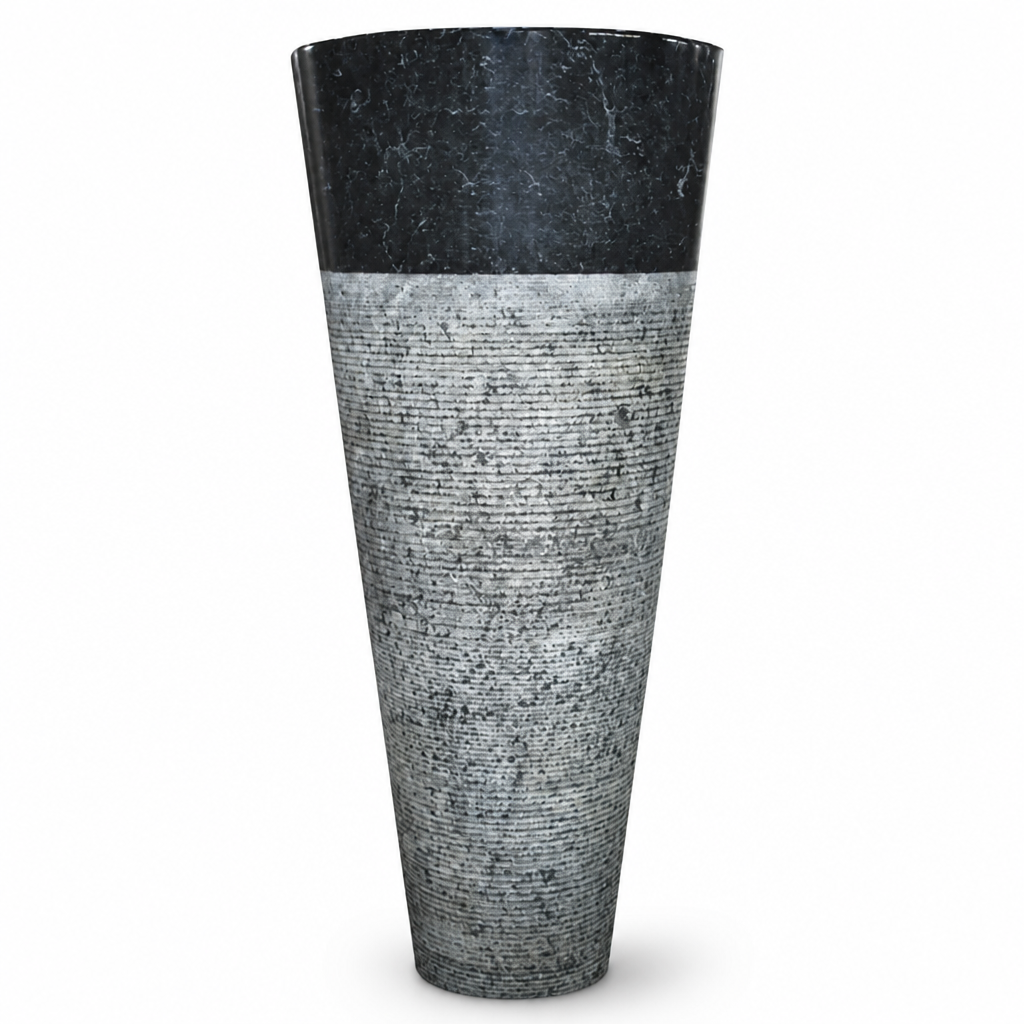 White Marble Pedestal Sink — Standalone
