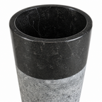 White Marble Pedestal Sink — Standalone