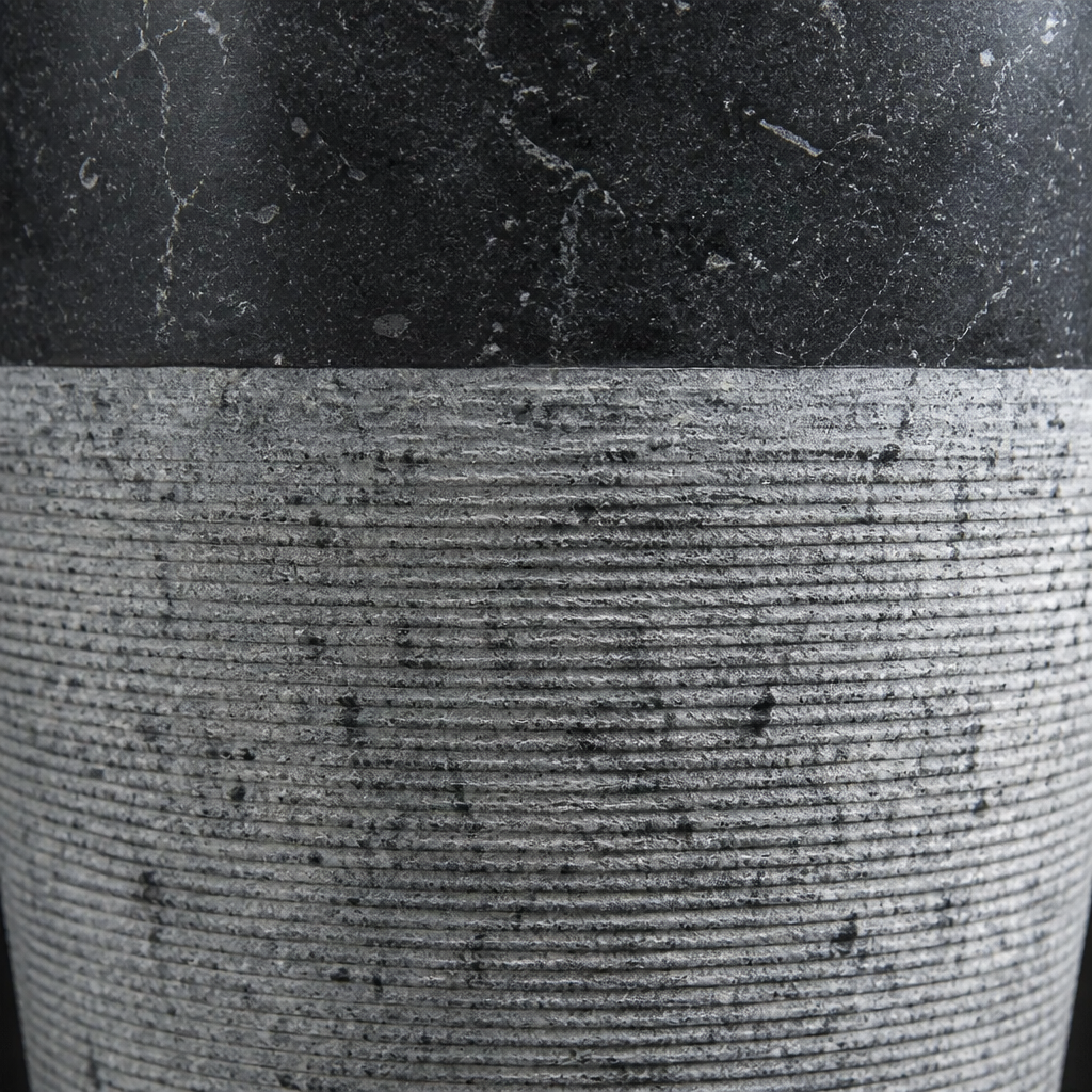 White Marble Pedestal Sink — Standalone