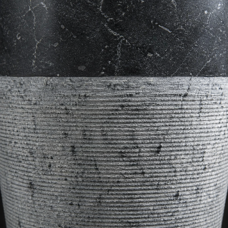 White Marble Pedestal Sink — Standalone — detail 3