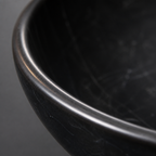 Premium Black Marble Compact Vessel Sink
