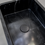 Premium Black Marble Vessel Sink — Toros