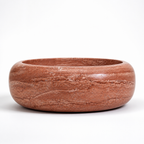Red Marble Vessel Sink