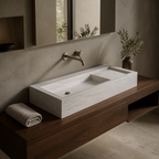 Refined Marble Vessel Sink — Imperial Cut