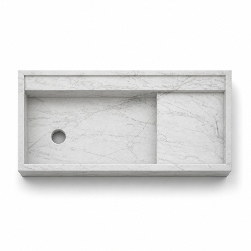 Refined Marble Vessel Sink — Imperial Cut — detail 4