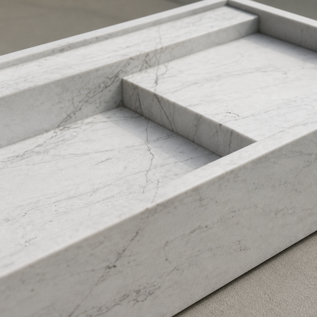 Refined Marble Vessel Sink — Imperial Cut