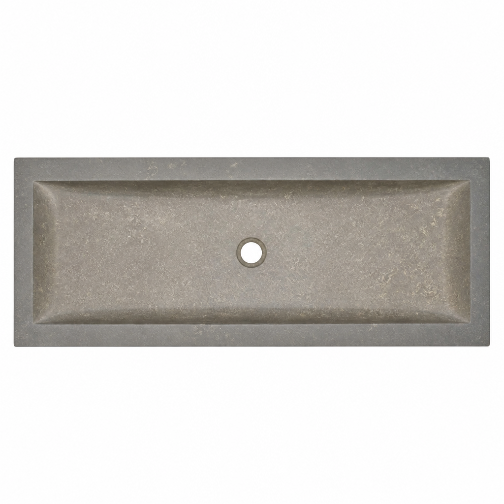 Seagrass Fossil Limestone Vessel Sink