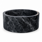 Sirius Black Marble Vessel Sink — Star-Veined